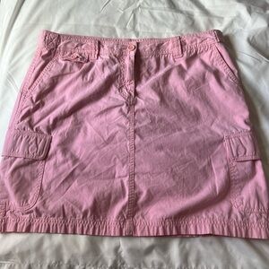 size 12 j crew pink cargo skirt. absolutely adorable and worn a few times. 💘